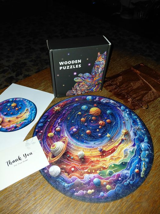 Дерев'яні пазли космос, головоломка