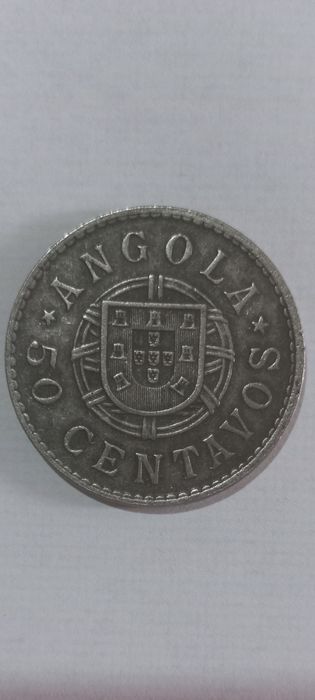 Moeda 50 centavos Angola R.P 1923