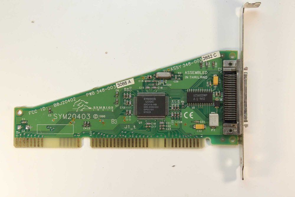 Vintage Symbios SYM20403 SCSI Interface 16-bit ISA Card