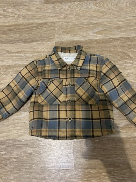 Весняна сорочка утеплена для хлопчика ZARA
