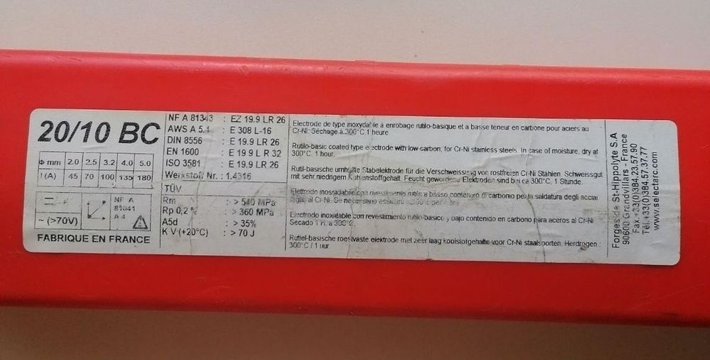 elektrody do stali nierdzewnej 3,2 mm Selectarc