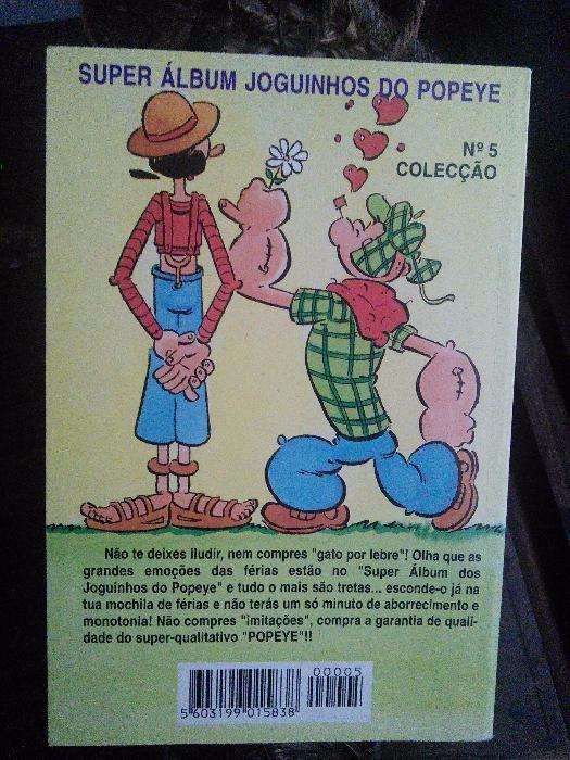 Super Álbum dos Joguinhos do Popeye nº 5 -Jogos e Passatempos crianças