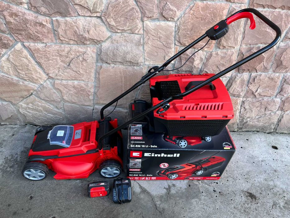 Газонокосарка акумуляторна Einhell GE-CM 18/32Li (АКБ 4.0А + ЗП)