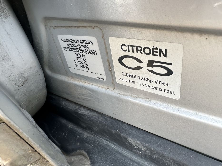 Citroen C5 silnik RHF 2.0d 2009r,Anglik z kluczykami
