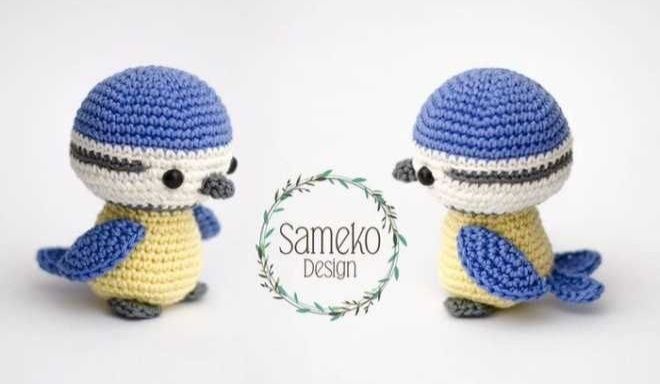 Іграшка м'яка, В'язана іграшка, Синичка