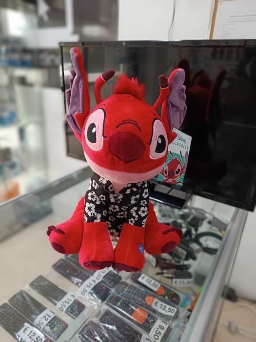 Promo Natal:Peluche Leroy Stitch Hawaii 30cm c/som