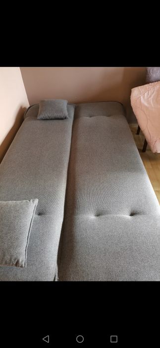 Sofa dwuosobowa szara