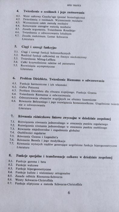 elementy analizy zespolonej matematyka podręcznik całki funkcje