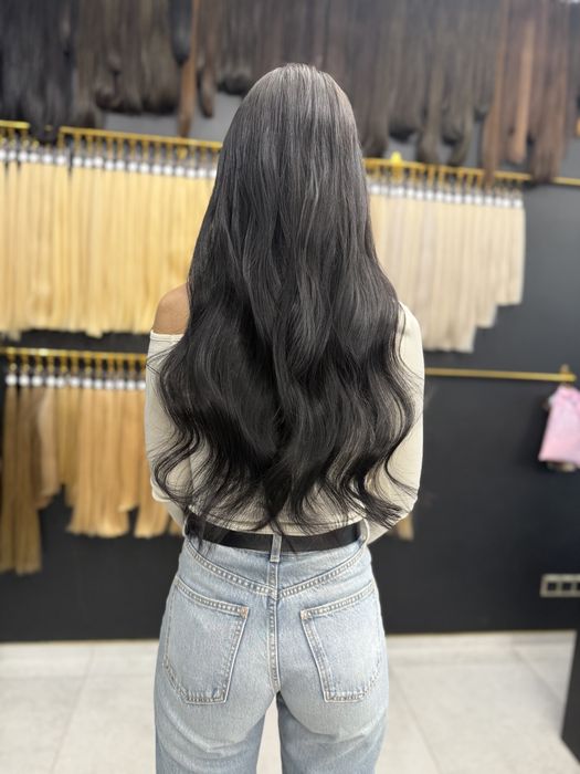 Przedłużanie włosow na keratynie