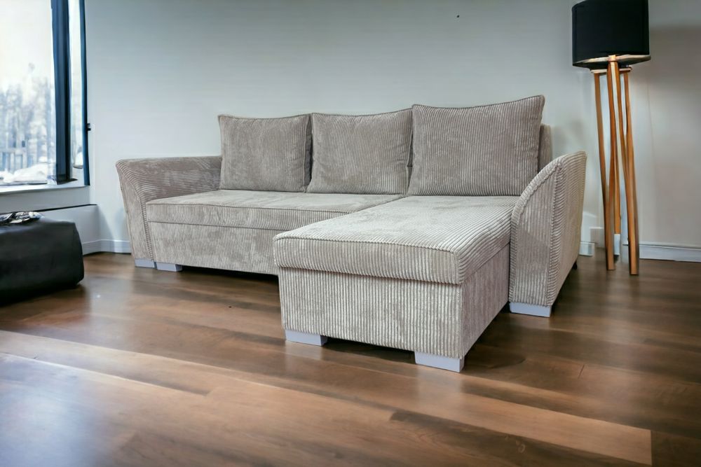 Naroznik Kanapa Sofa Funkcja Spania Poduszki Dostawa Cała Polska