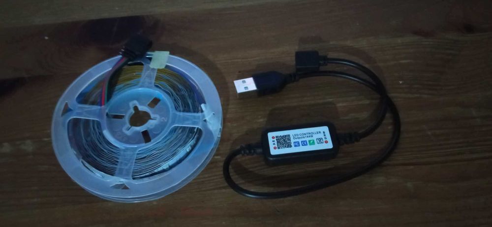 Ledy bezprzewodowe rbg 5m