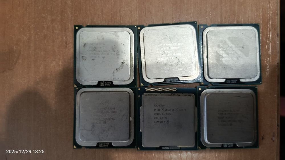 Процесори Інтел 2ядерні  6шт всі робочі провірені