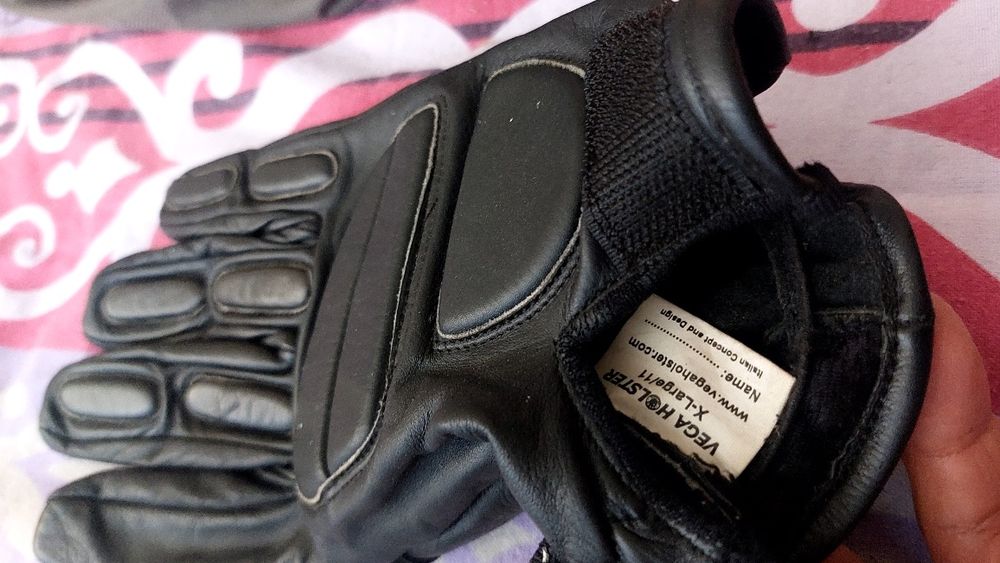 Luvas motar em pele genuína