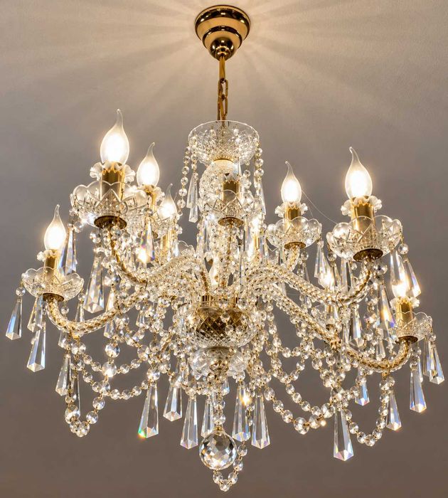 Кришталева люстра Glass LPS Bohemia Crystal, 10 ріжків, Словаччина