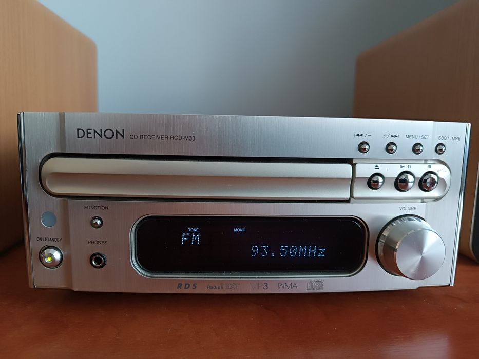 Amplituner Denon RCD-M33 + kolumny + pilot