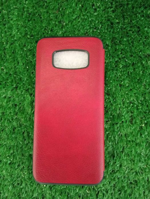 Etui z klapką Samsung Galaxy S8 EKOSKÓRA PU BOOK czerwono-czarne NrW21