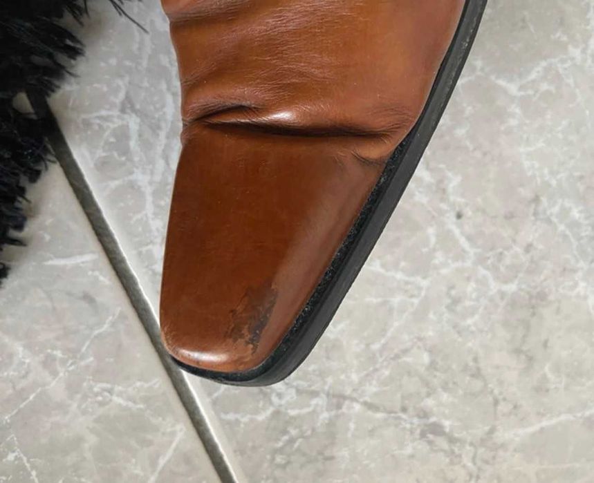 Botas cano alto camel de salto José António Stréna