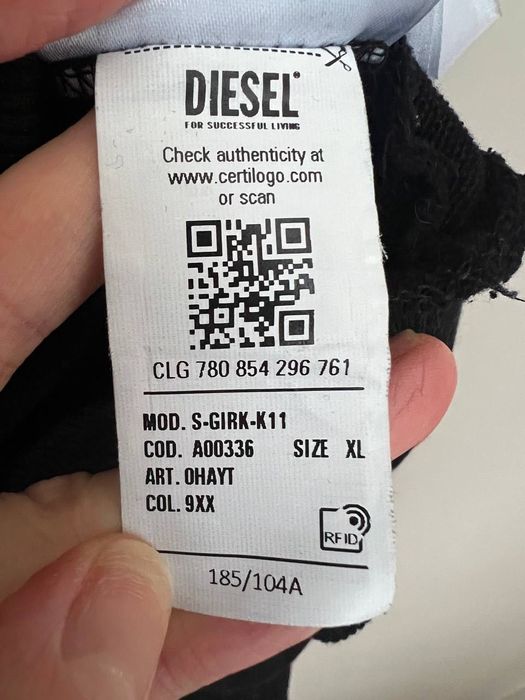 Diesel світшот чоловічий розмір ХЛ