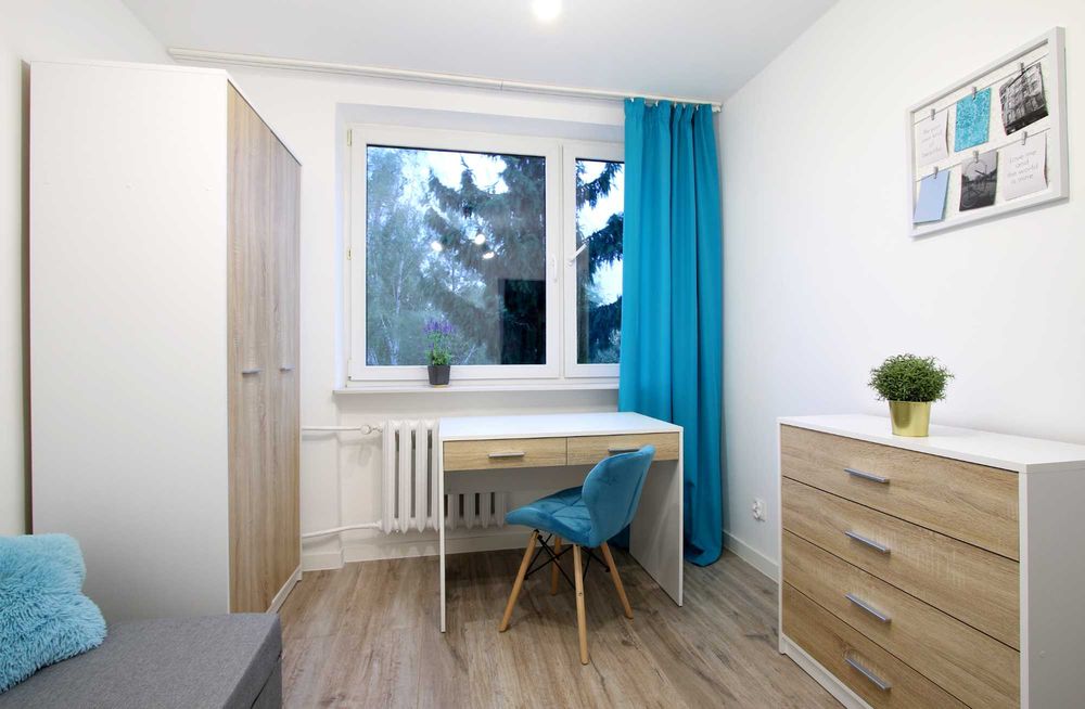Spokojny pokój 10 m² | Metro Bemowo 7 min | widok na park