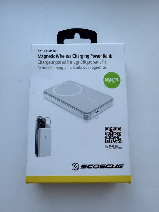 MagSafe Power Bank 5000mAh Scosche | Магнітний бездротовий повербанк