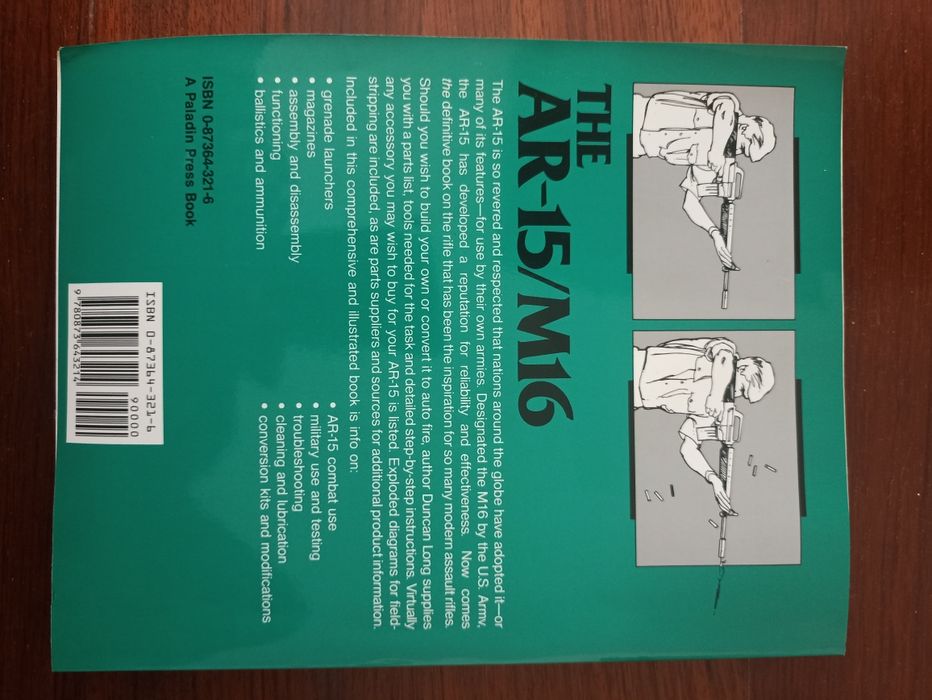 Livro Guia prático arma AR15/M16
