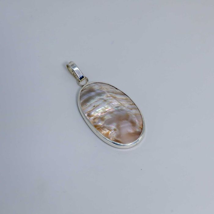 Wisiorek masa perłowa srebro pr. 925ręcznie wykonany 1/7