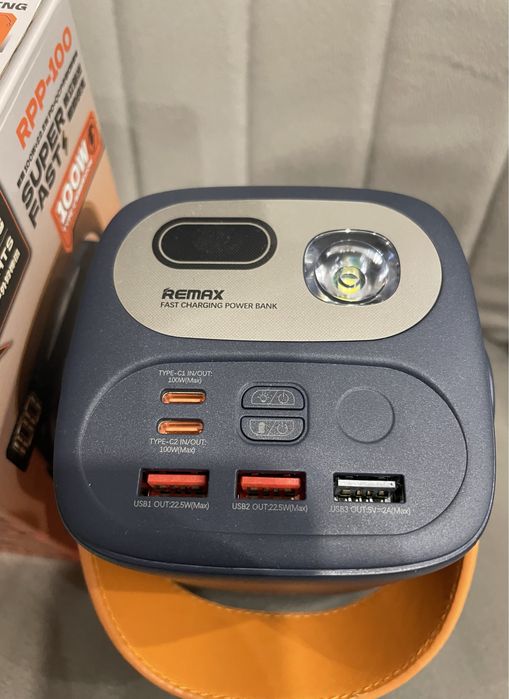 Повербанк REMAX RPP-100 60000 mAh 100W для ноутбука та телефона