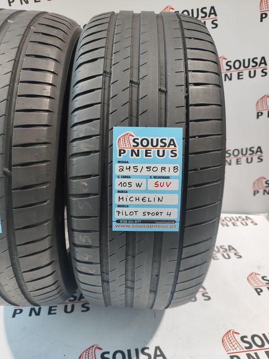 2 pneus semi novos 245-50R19 Michelin - Oferta dos Portes