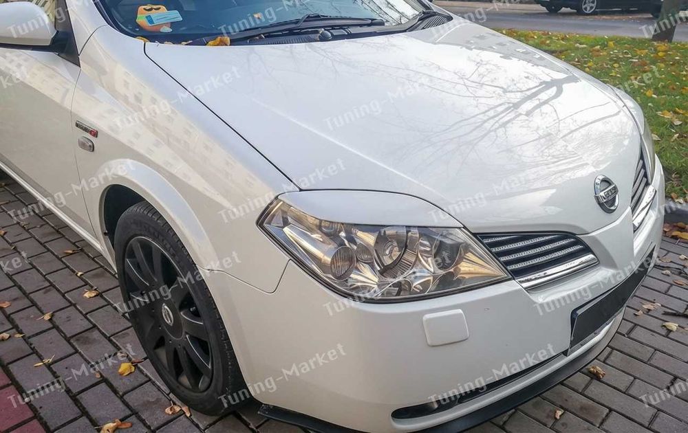 Реснички на фары Nissan Primera P12, Тюнинг накладки для Ниссан Примера П12