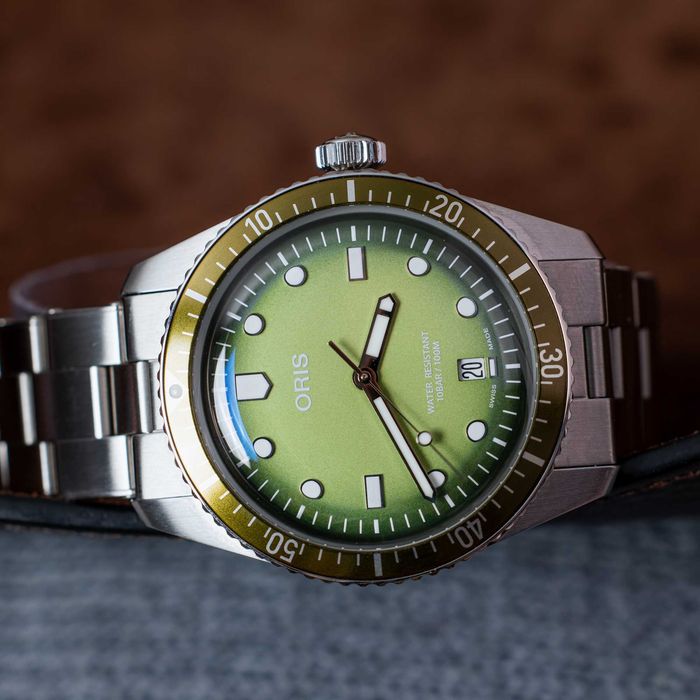 Oris Divers Sixty-Five Date Forest Green