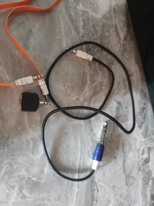Аудіокабель Mini-Jack 3.5 мм – Jack 6.35 мм (TRS)Перехідний шнур 3.5 мм на 1/4" дюйма