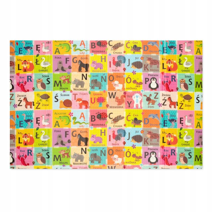 Mata Piankowa Edukacyjna Składana Dwustronna 120x180 Cm Nauka Dźwięków