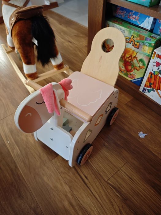 Jeździk dziecięcy klocki gumowe kółka