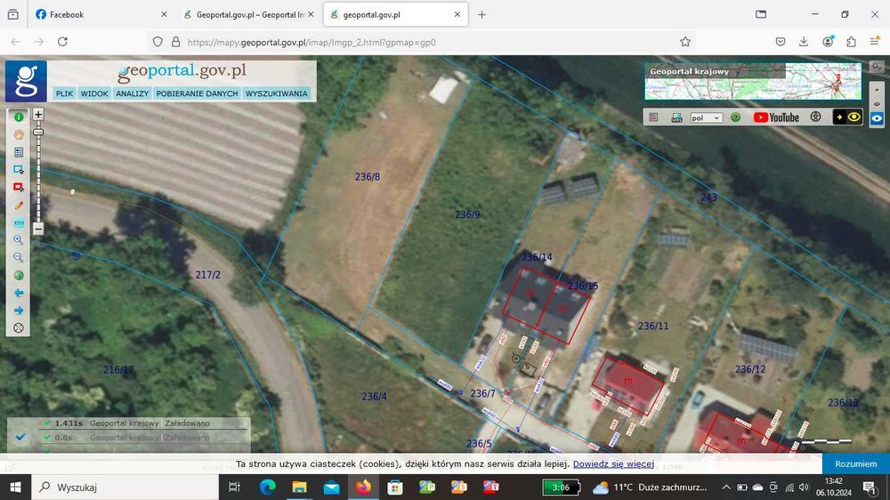 Na sprzedaż działka budowlana 1144 m² – Stary Zamek