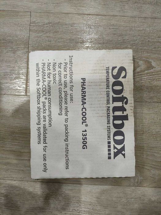 Акумулятор холоду гелевий Softbox Pharma-Cool 1350G (хладоакумулятор)