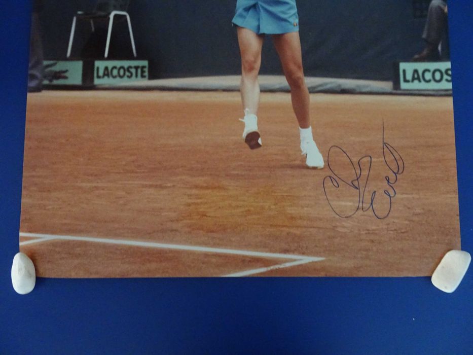 Poster assinado Ténis Chris Evert tenista