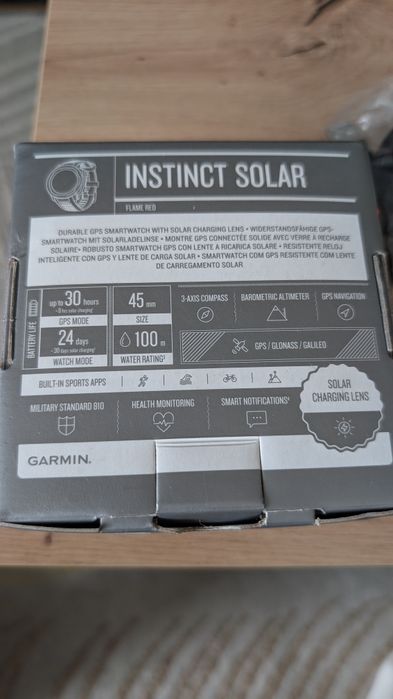 Zegarek Garmin Instinct Solar Red