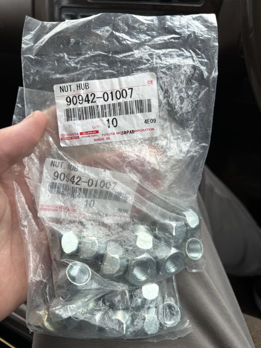 Колесные гайки TOYOTA 90942-01007