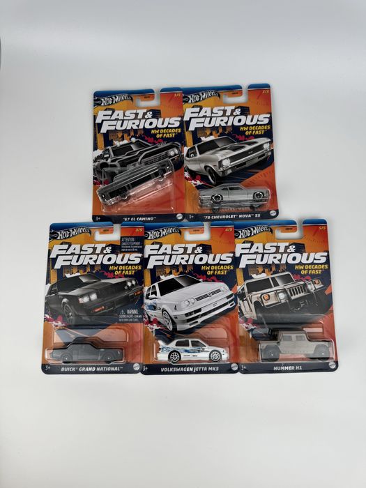 Hot Wheels Fast Furious Decades of Fast zestaw aut VW Jetta