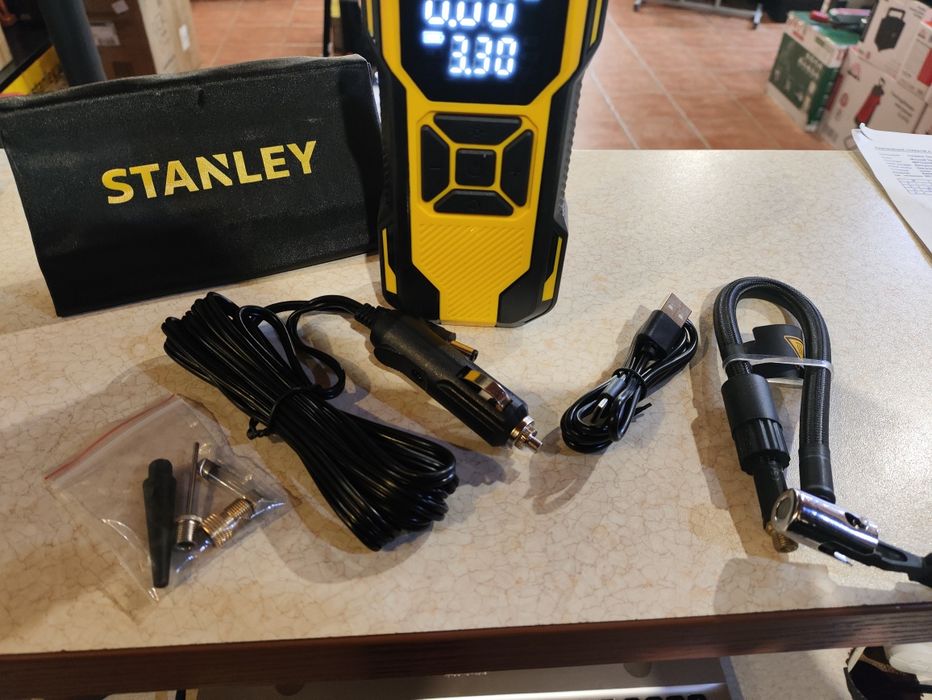 Компресcор автомобильный - повербанк STANLEY SXIF0101/12вольт/Гар12мес