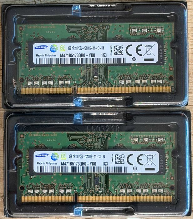 Pamięć Samsung 8GB RAM: 2x4GB SODIMM DDR3L-1600MHz PC3L-12800S