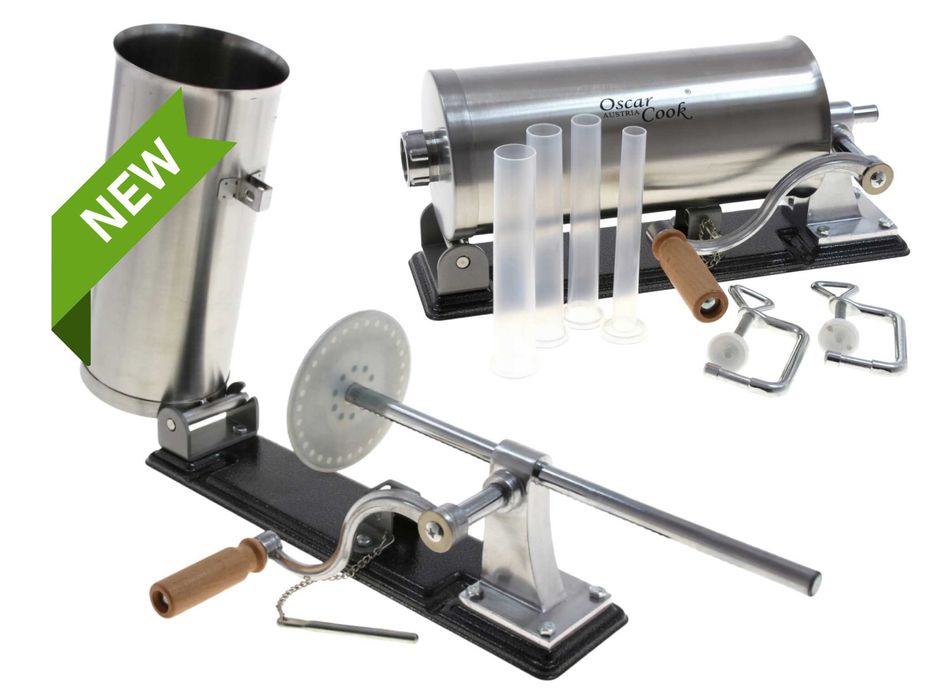 Nowa NADZIEWARKA Do Kiełbas Wędlin MASZYNKA Szpryca Lewarek + Końcówki