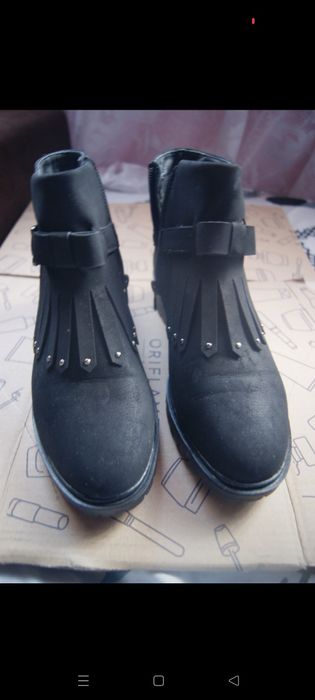 Czarne Matowe Botki Dangerous r. 39