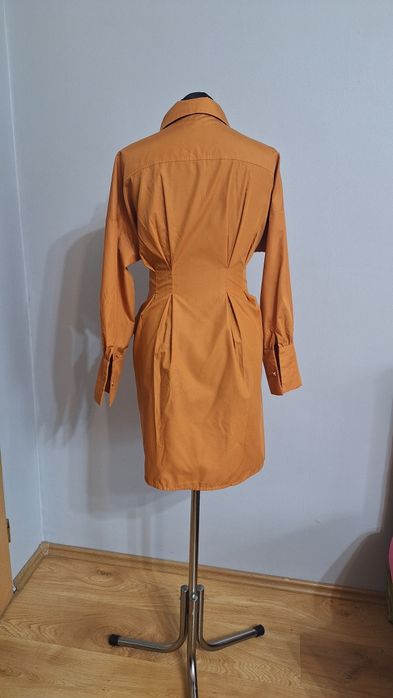 Elegancka koszulowa sukienka szmizjerka 36/38