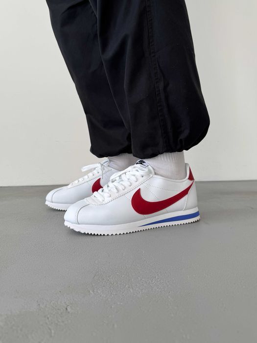 Кросівки Nike Cortez Basic White/Red premium