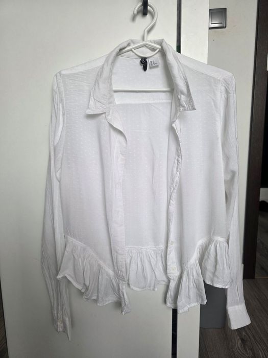 Biała bluzka elegancka szkoła zakończenie roku 36/38