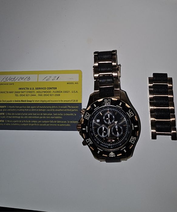 Invicta Specialty 1221 Chronograph 46mm Rose Gold PVD