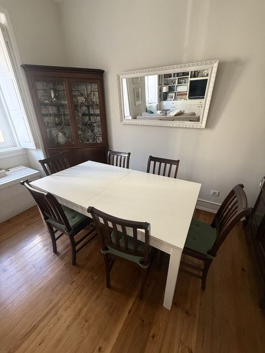 Mesa IKEA e/ou 6 Cadeiras Madeira