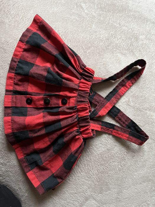 Новорічна юбка на підтяжках, святкова юбка для дівчинки