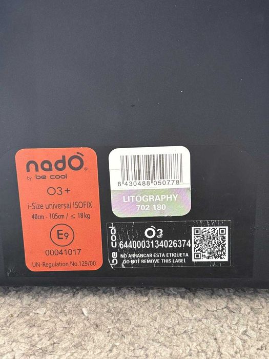 Cadeira Auto i-Size giratória Be Cool Nado O3+ Plus – até 4 anos